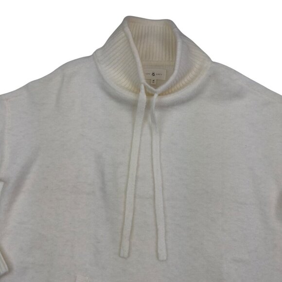 Lou & Grey Mock/Funnel Neck Cream Soft and Cozy Pullover Sweater Women's Size M - Picture 2 of 6